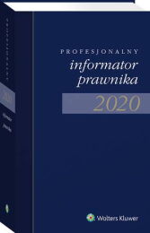 Profesjonalny Informator Prawnika 2020, granatowy (format zbliżony do A5) Profesjonalny Informator Prawnika 2020, granatowy (format zbliżony do A5)